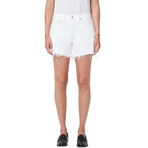 Citizens of Humanity Annabelle Long White Denim Women Shorts